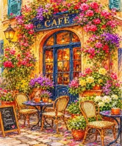 Cafe Shop Paint By Numbers