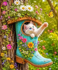 Cat House Paint By Numbers