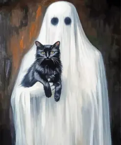 Ghost Cat Paint By Numbers