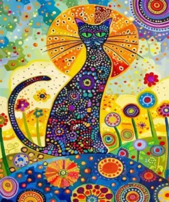 Whimsical Cat Paint By Numbers